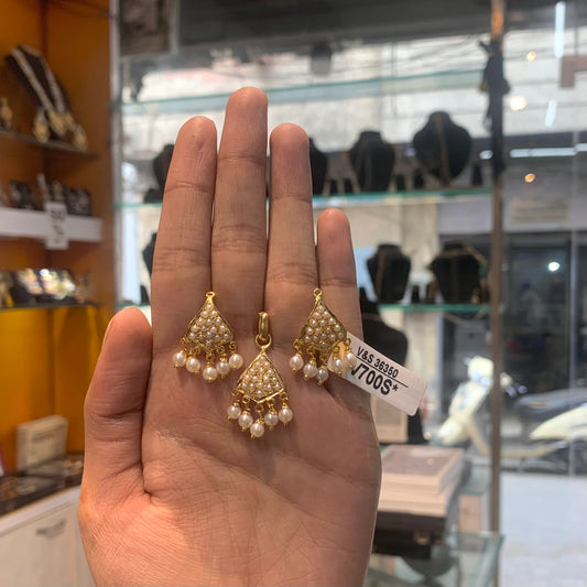 Jadau Pendant Set 366655