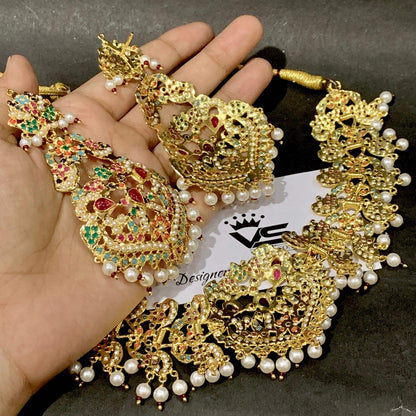 Jadau Necklace Set 134545 - Vijay & Sons