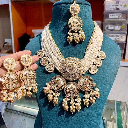 Kundan Necklace Set 9626074