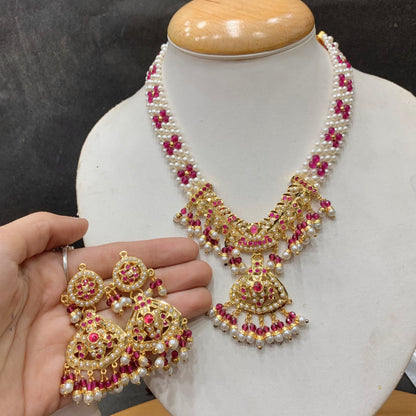 Jadau Necklace Set 058492