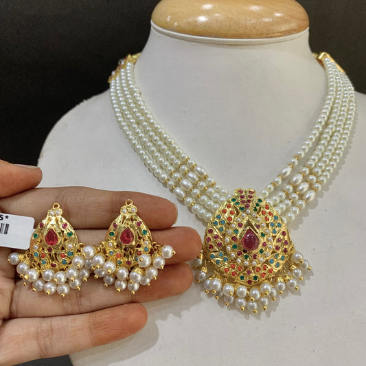 Jadau Necklace Set 57656