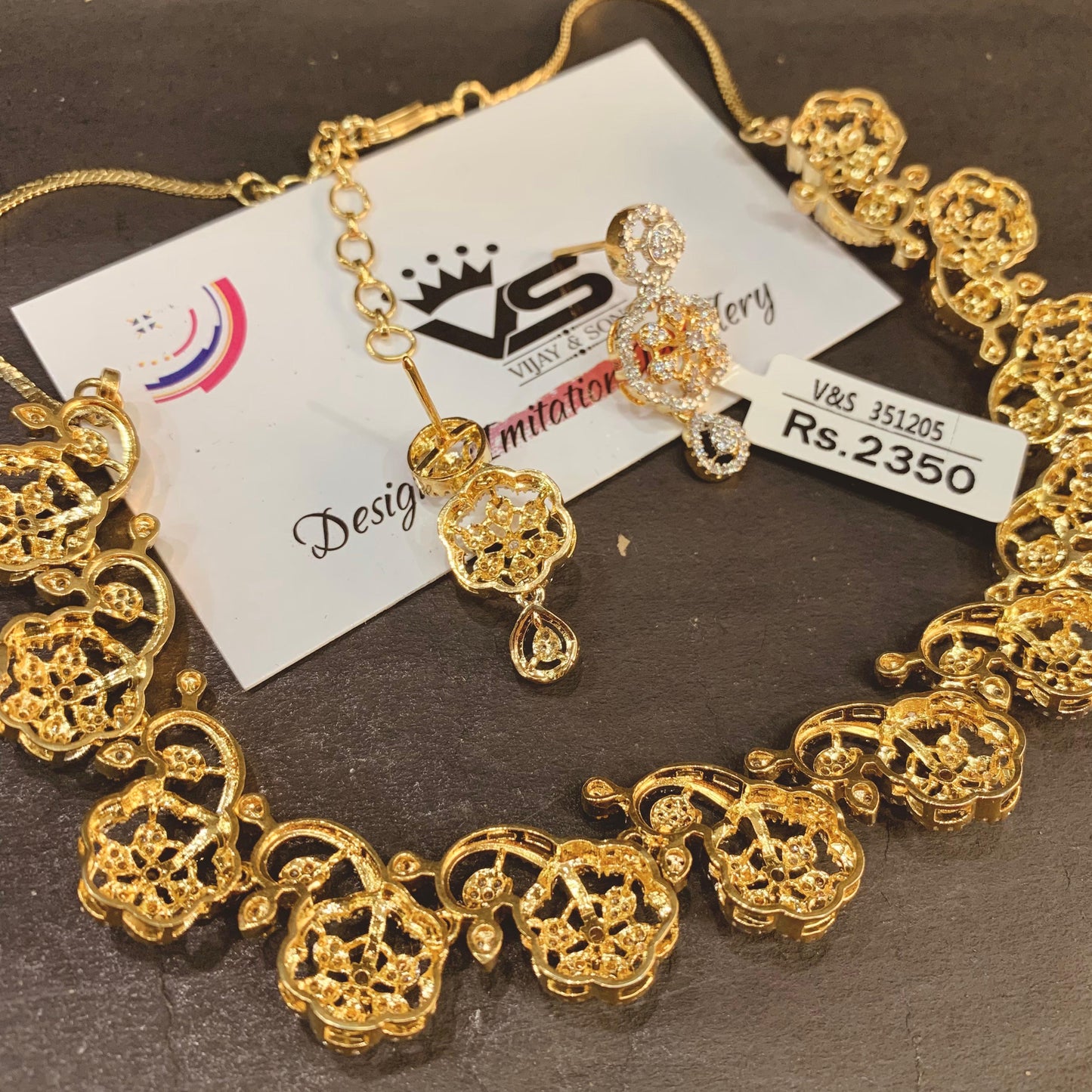 Zircon Necklace Set 415414