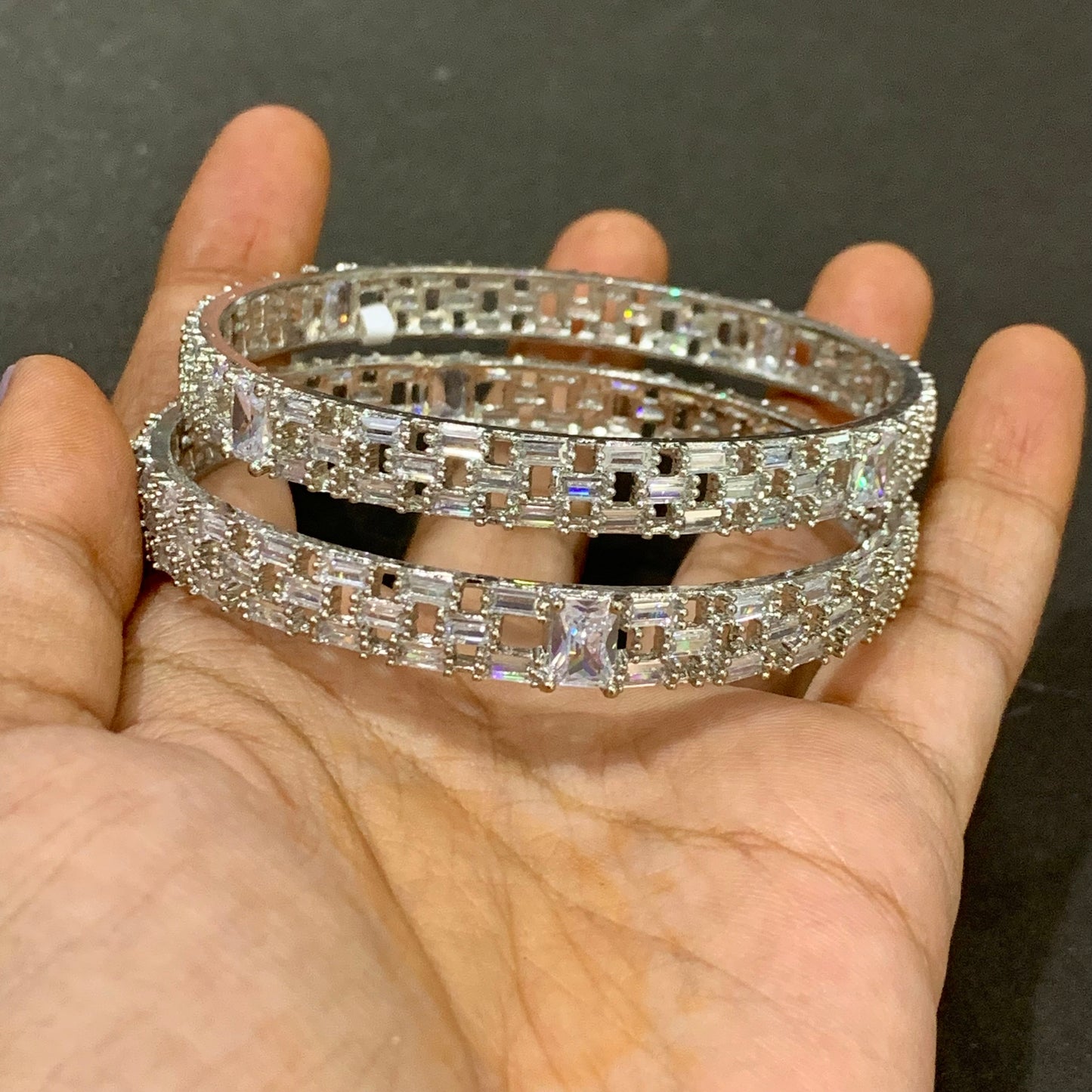 American Diamond Bangles 123354