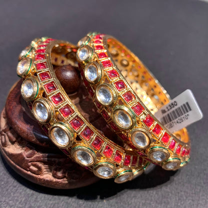 Kundan Bangles 627626