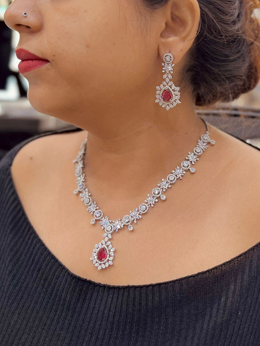 Zircon Necklace Set 478460