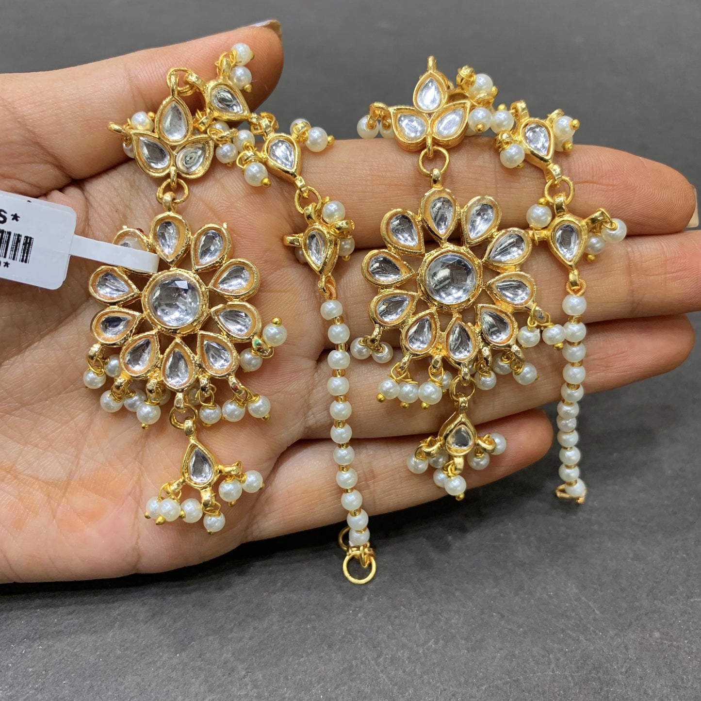 Kundan earrings 467656