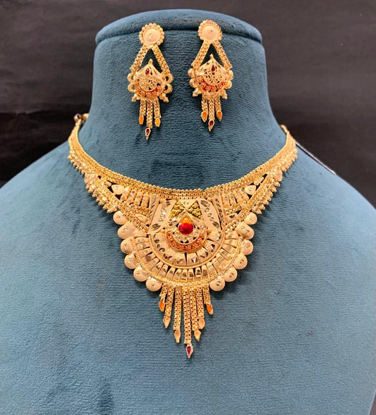 Gold Forming Necklace Set 546755