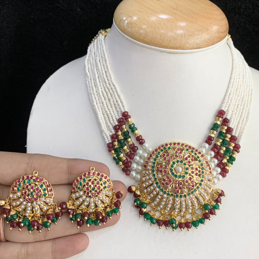 Jadau Necklace Set 776762