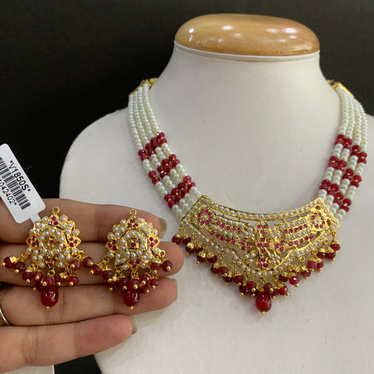 Jadau Necklace Sets 56767