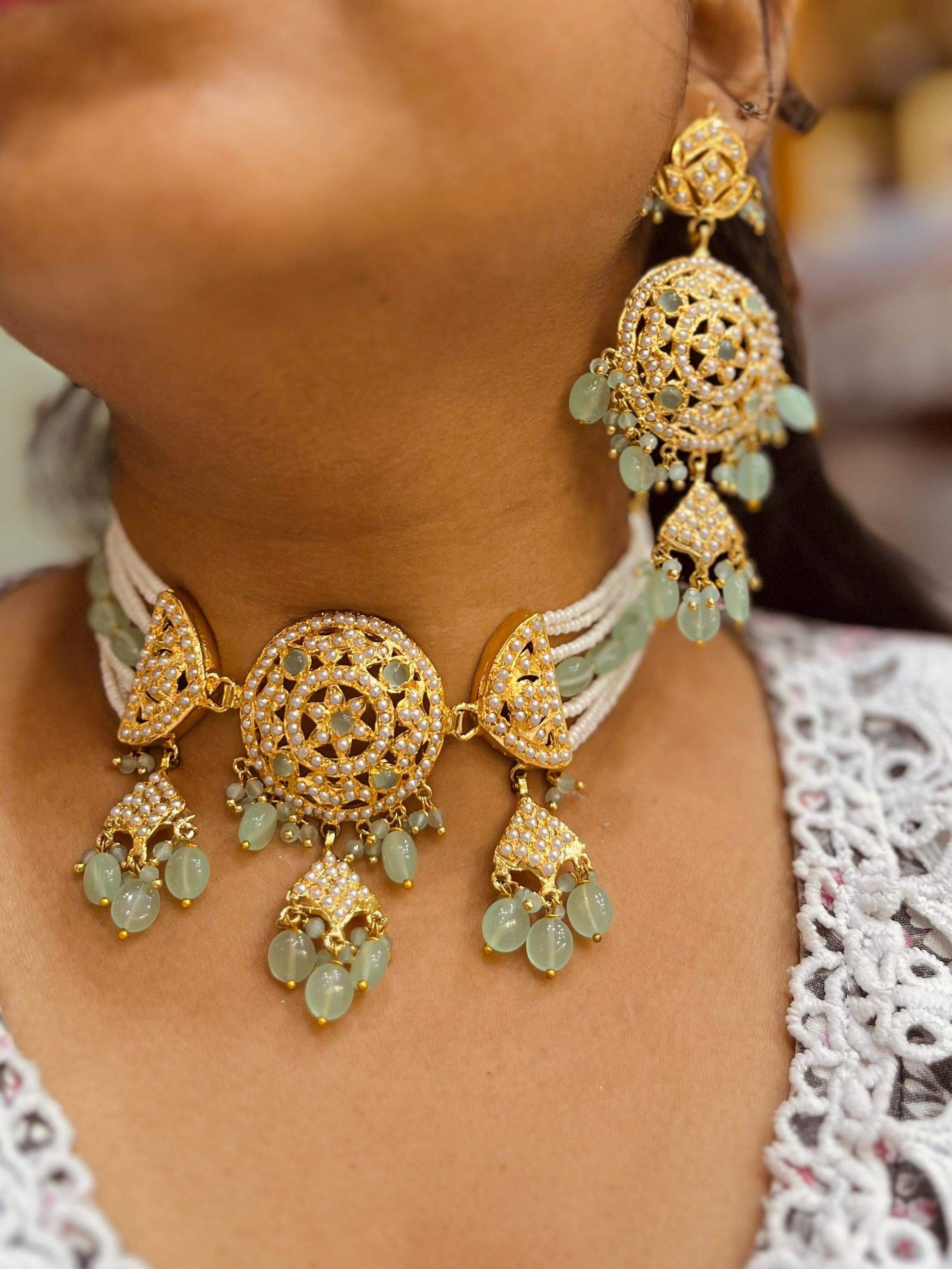 Jadau Necklace sets 356456