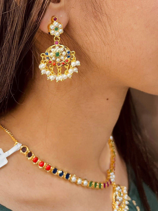 Jadau necklace set 3567864 - Vijay & Sons