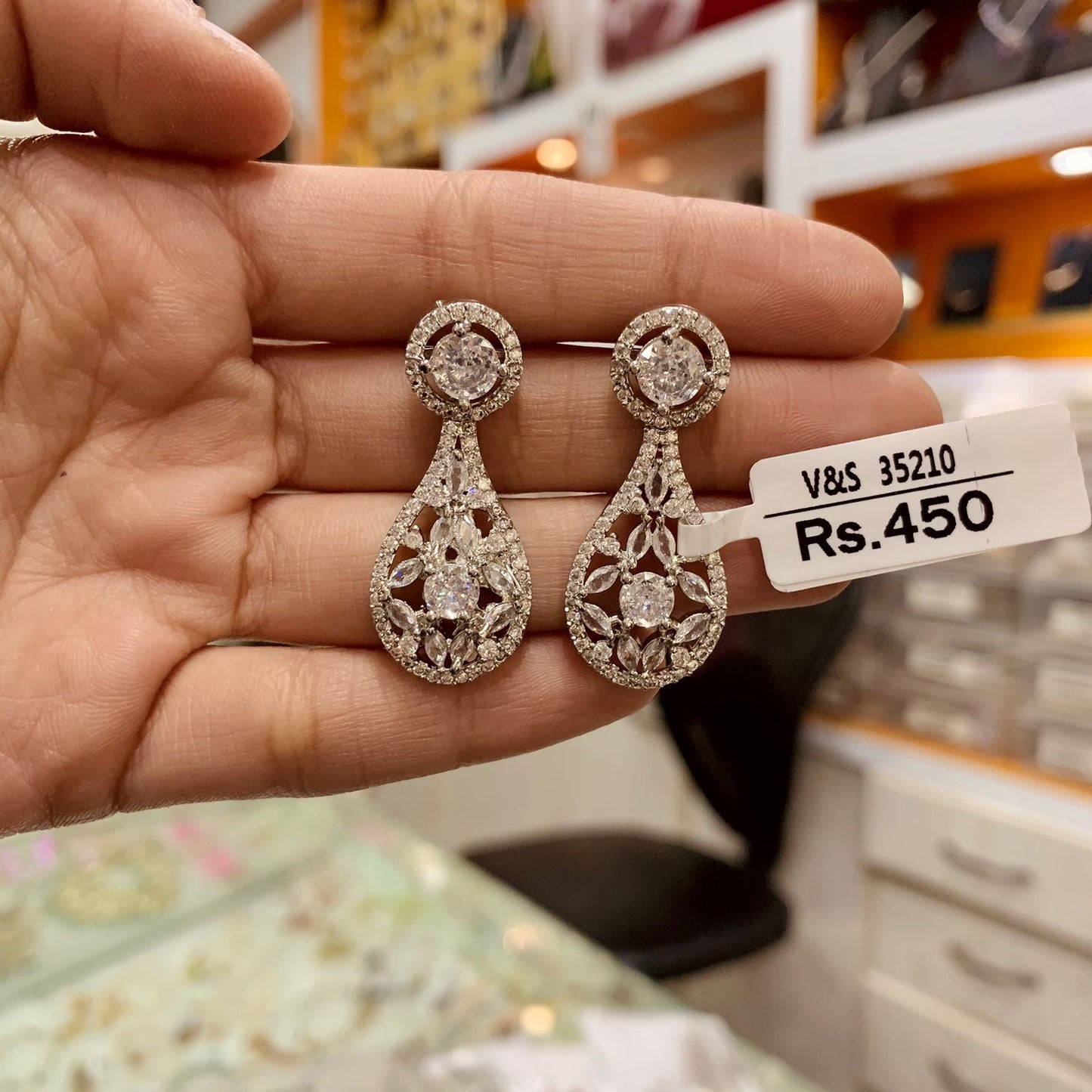 Diamond Earrings 63738