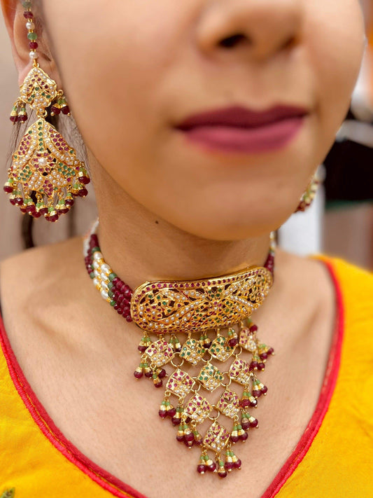 Jadau Necklace sets 456433 - Vijay & Sons