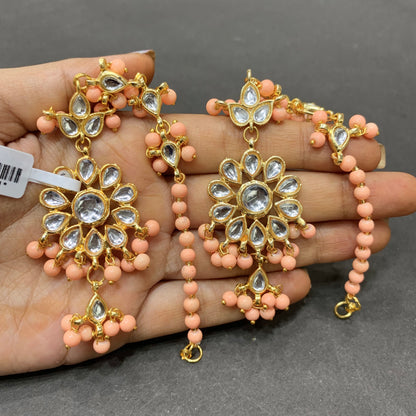 Kundan earrings 467656