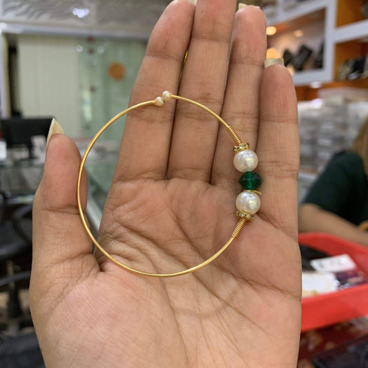 Gold plated Nath 64555 - Vijay & Sons