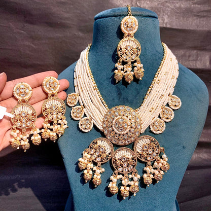 Kundan Necklace Set 9626074