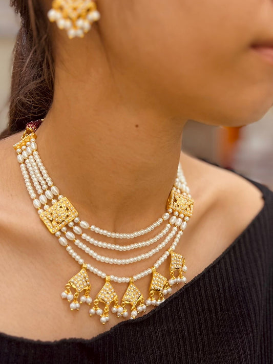 Jadau Necklace Set 57654