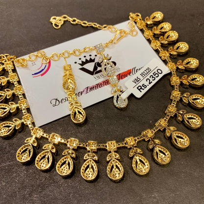 Zircon Necklace Set 3333433