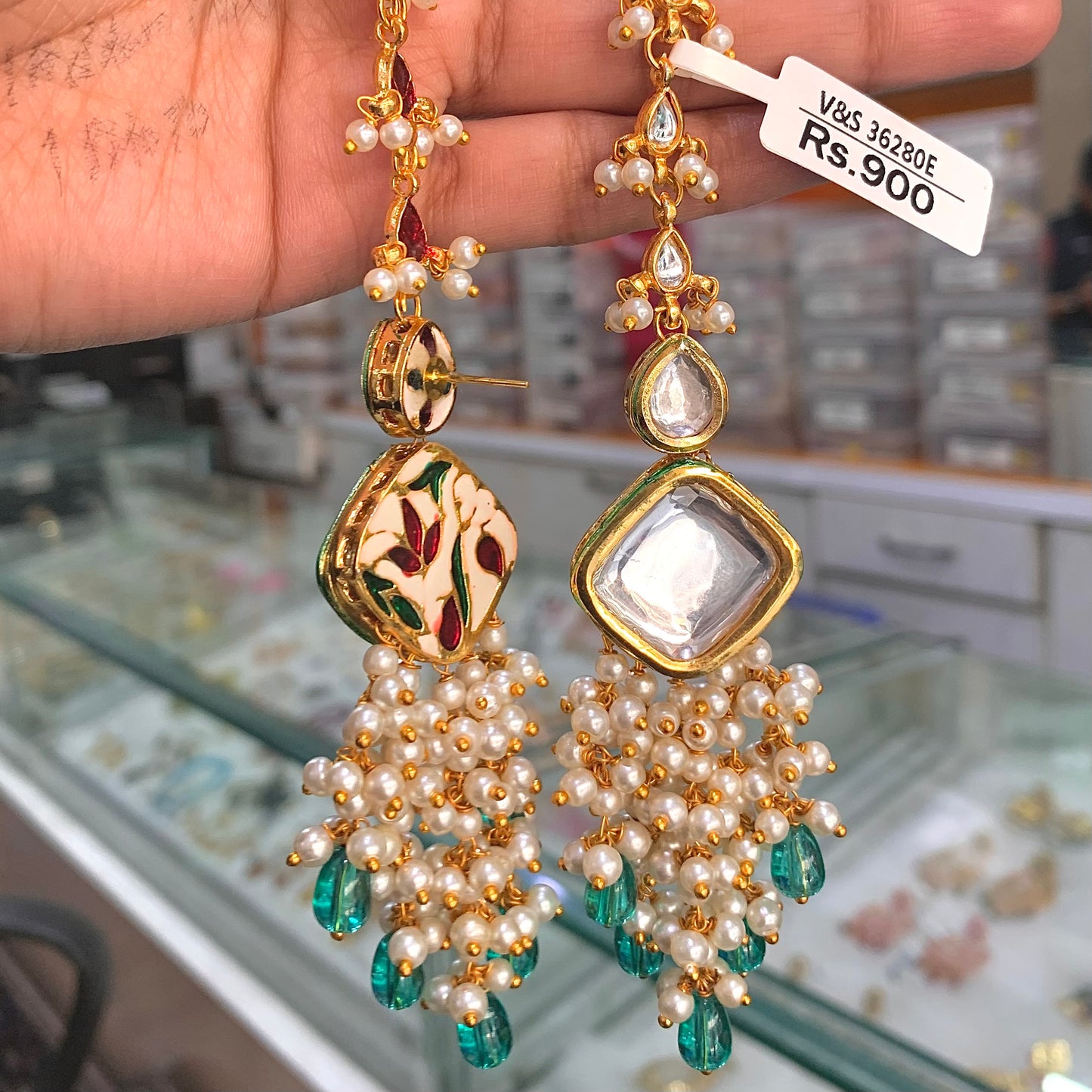 Kundan Earrings 62467
