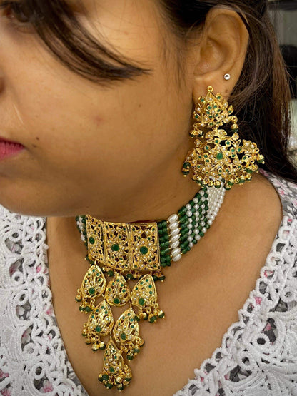 Jadau choker set 5578646 - Vijay & Sons
