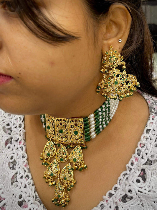 Jadau choker set 5578646 - Vijay & Sons