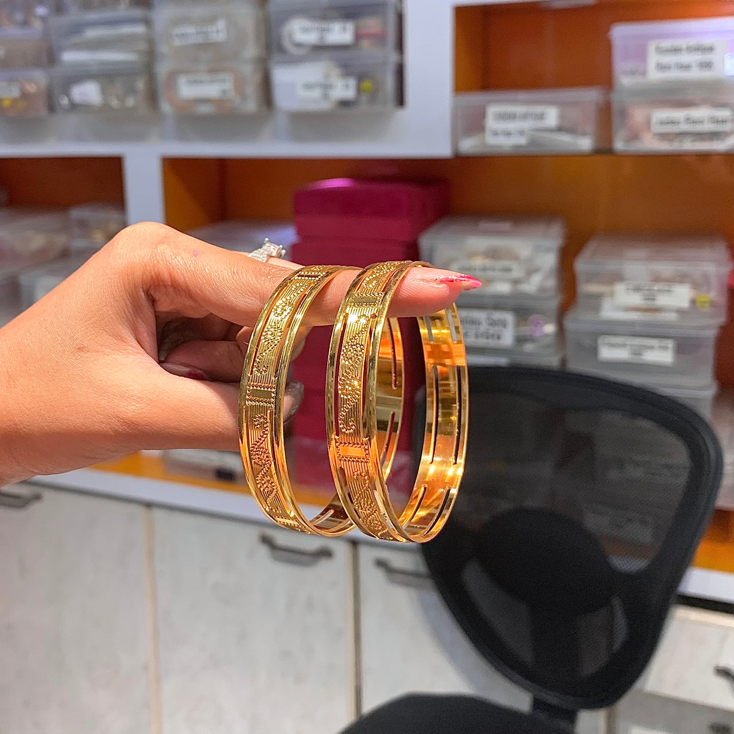 Gold Plated Bangles 446959