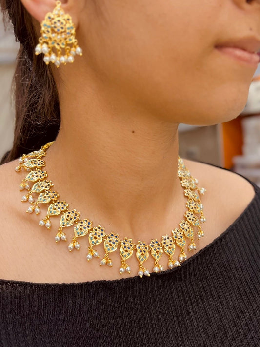 Jadau Necklace Set 628736