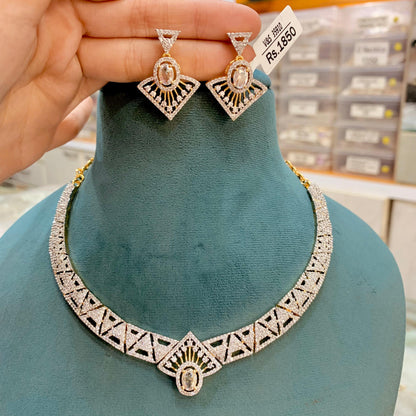 Zircon Necklace Set 412332
