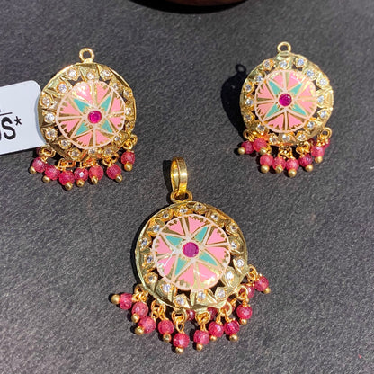 Jadau Pendant Set 44678766