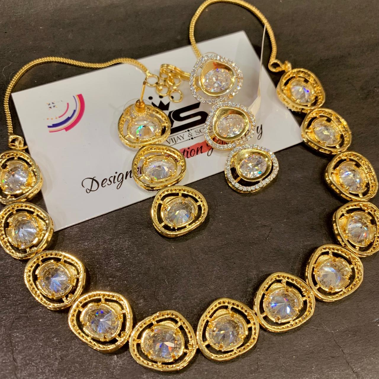 Zircon Necklace Set 4154141