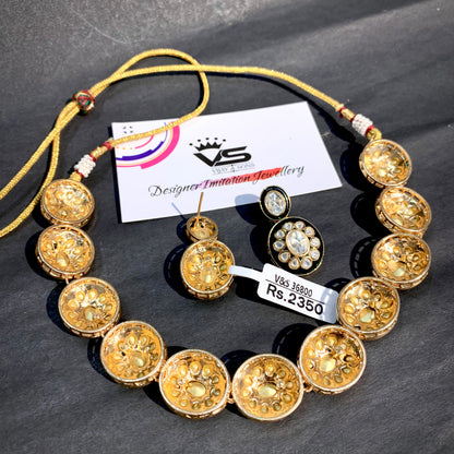 Kundan Necklace Set 862073