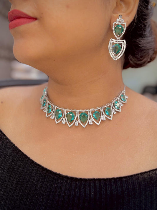 Zircon Necklace Sets 696568