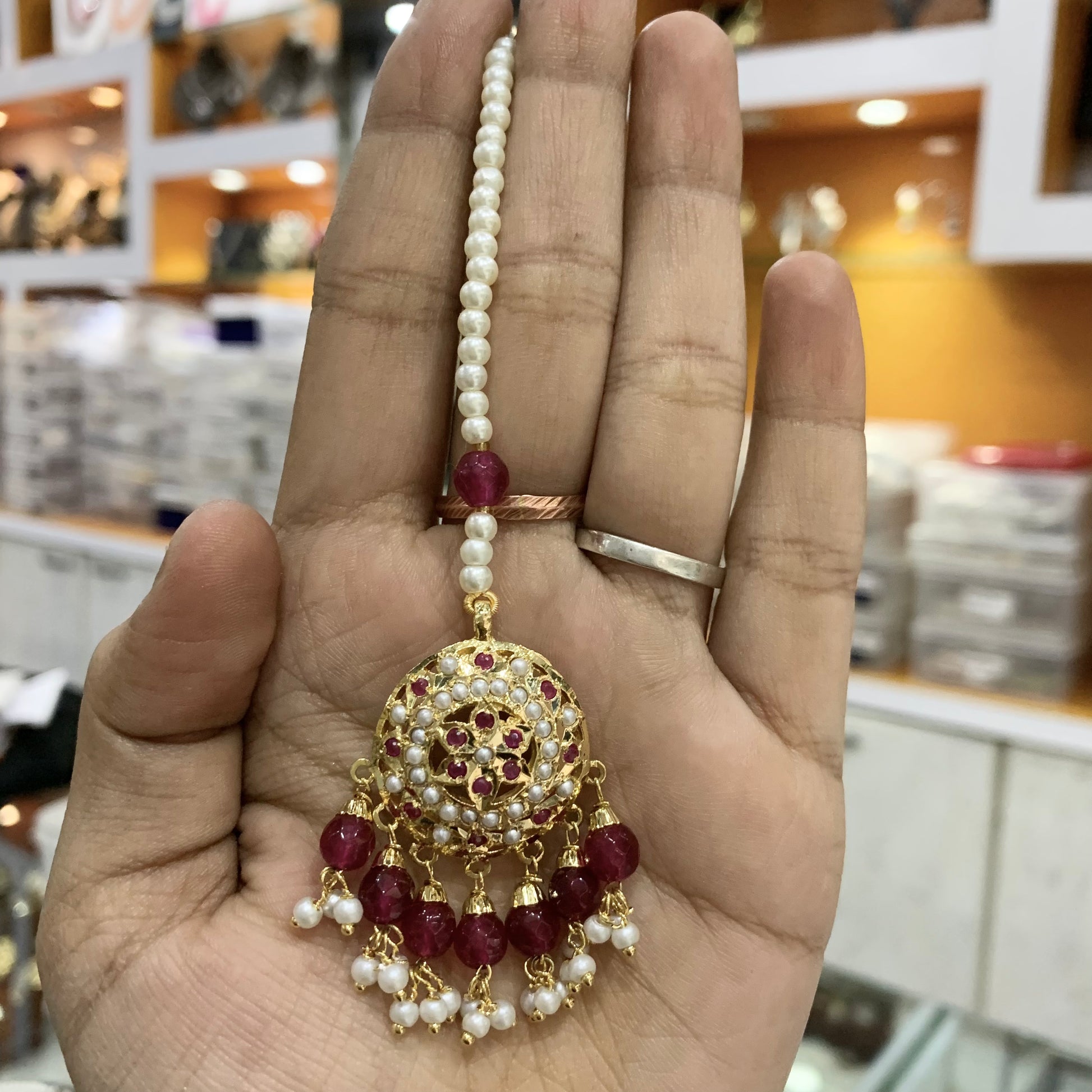 Jadau Maang Tikka 356567 Vijay Sons