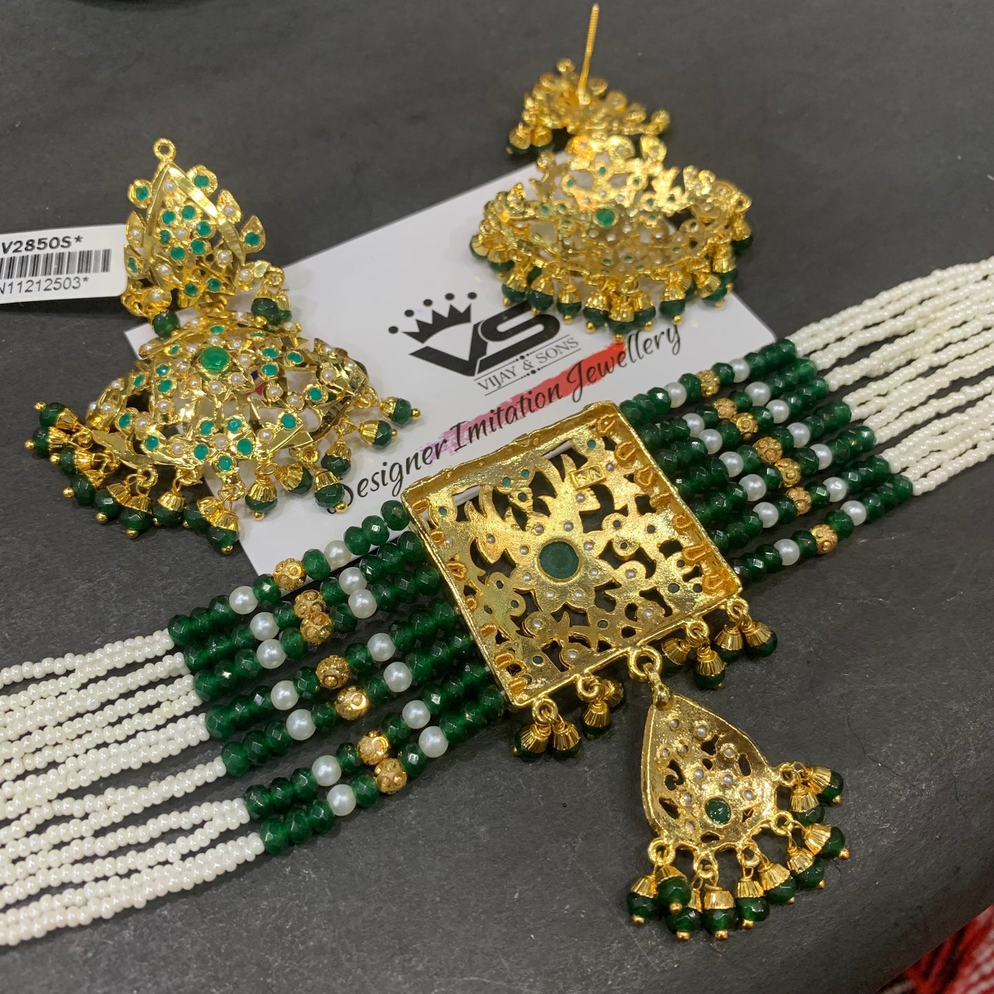 Jadau Necklace Set 46643