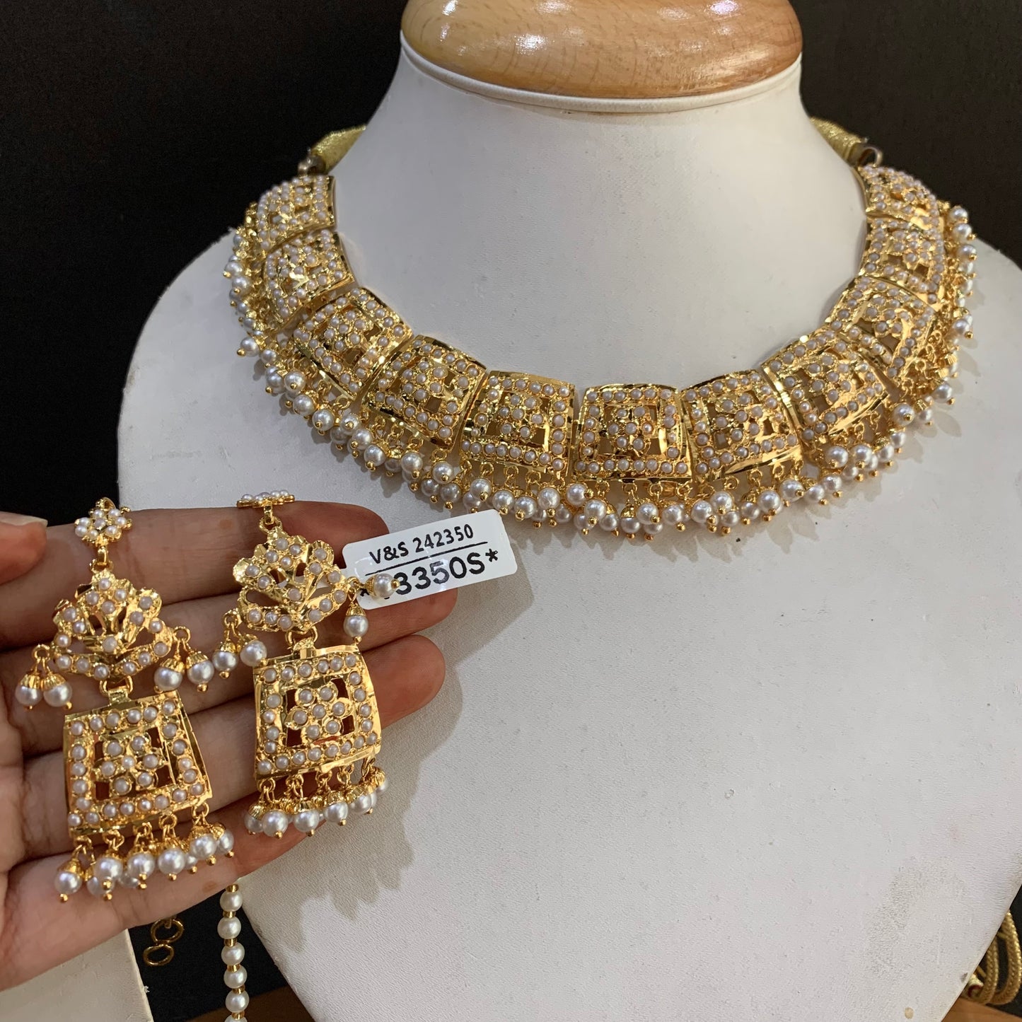 Jadau Necklace Set 676665