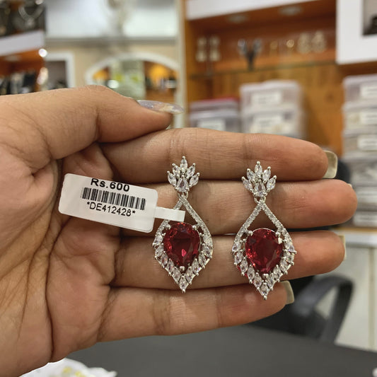 American Diamond Hanging Earrings