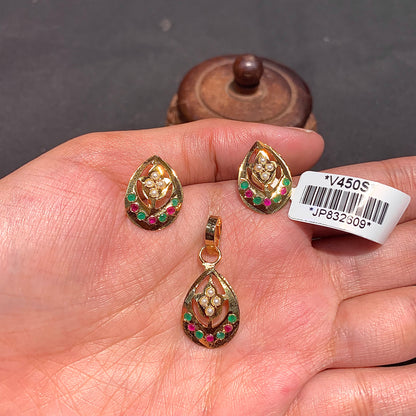 Jadau Pendant Set 4676544