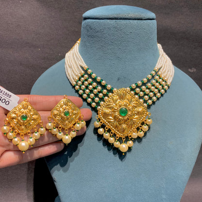 Gold Forming Necklace Set 517727