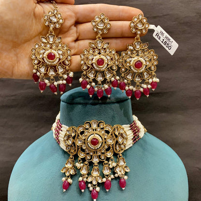Kundan Necklace Set 57377