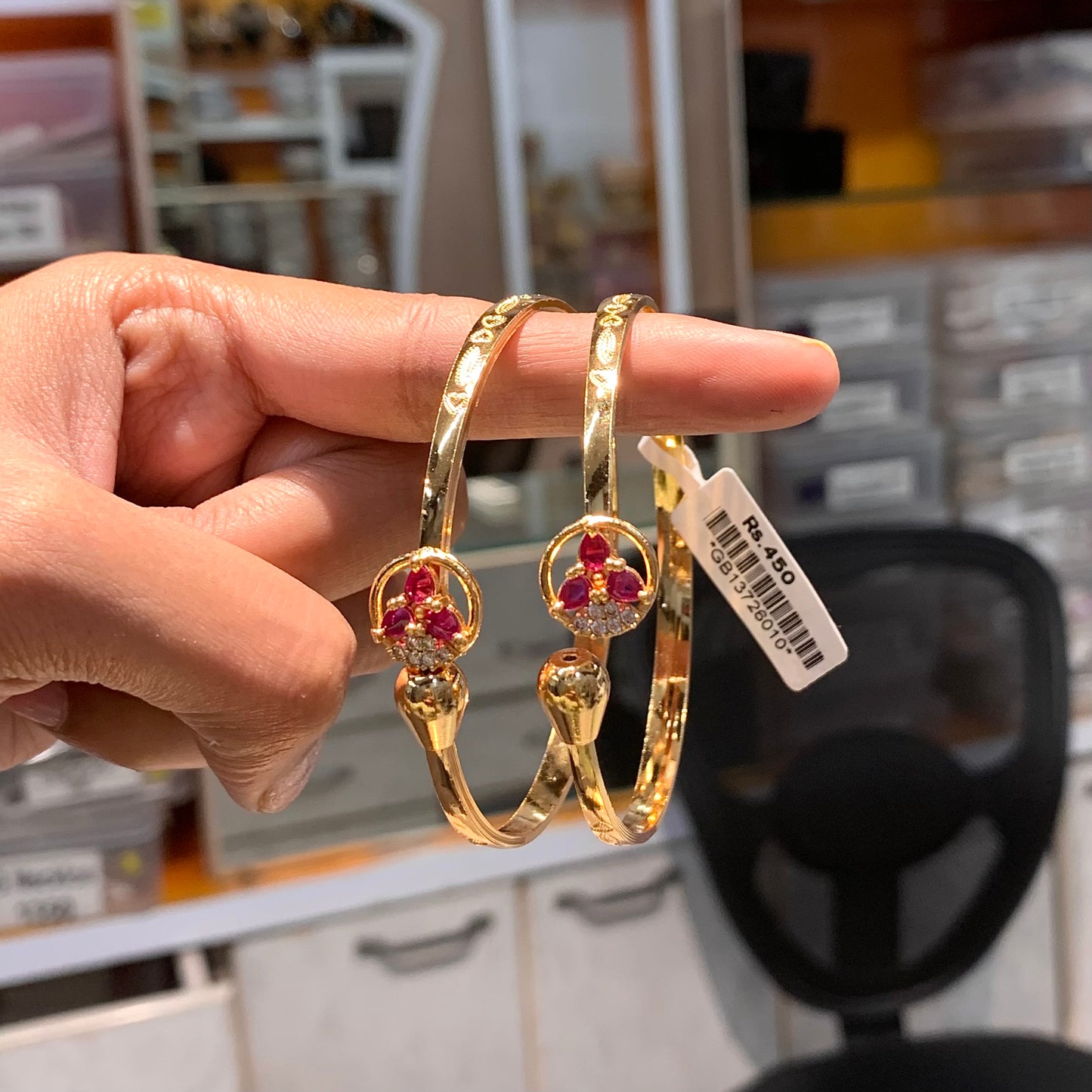 Gold Plated Bangles 4676543