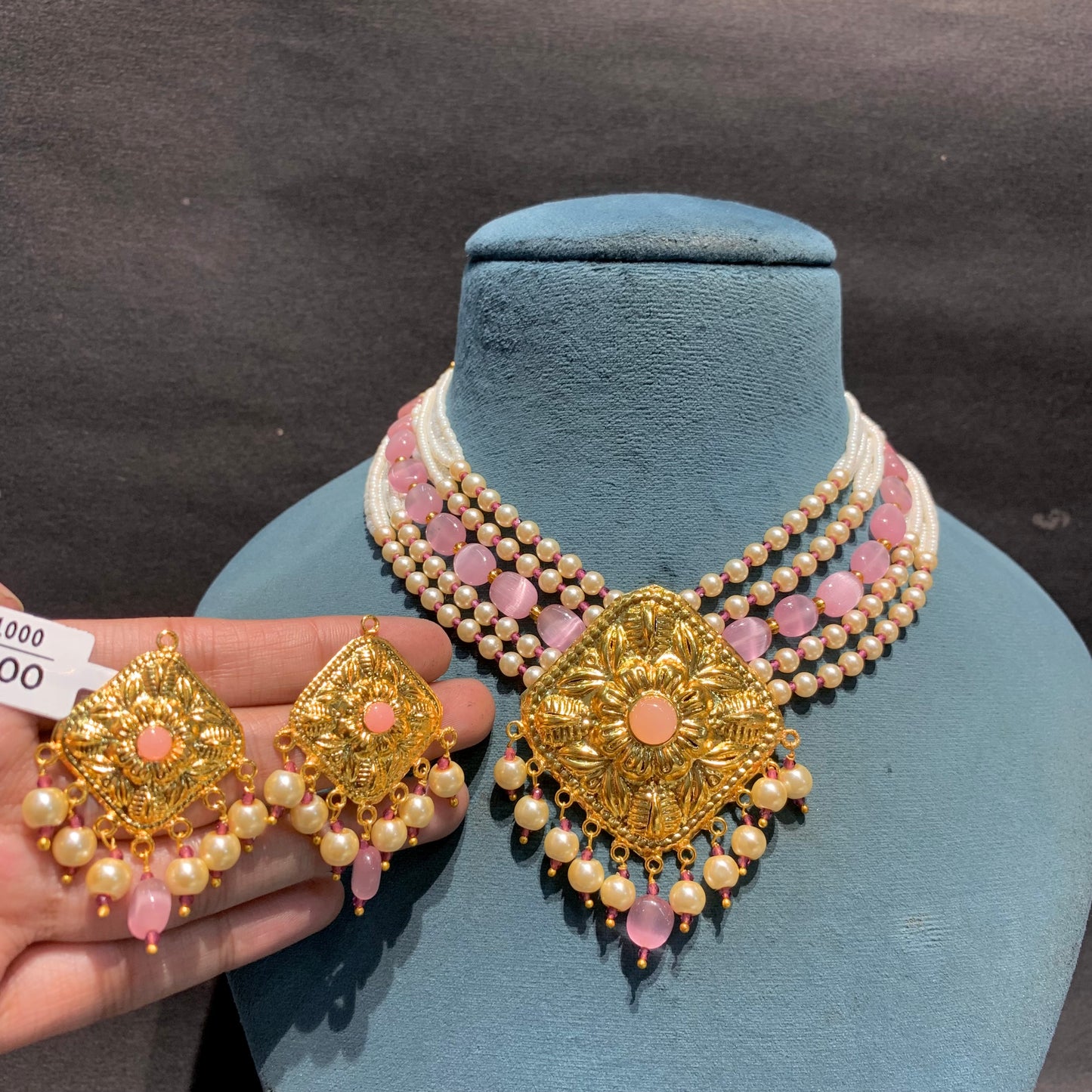 Gold Forming Necklace Set 517727