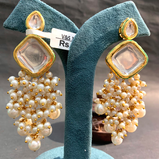 Kundan Earrings 424556