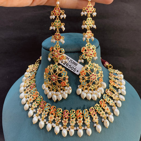 Jadau Necklace Set 21344