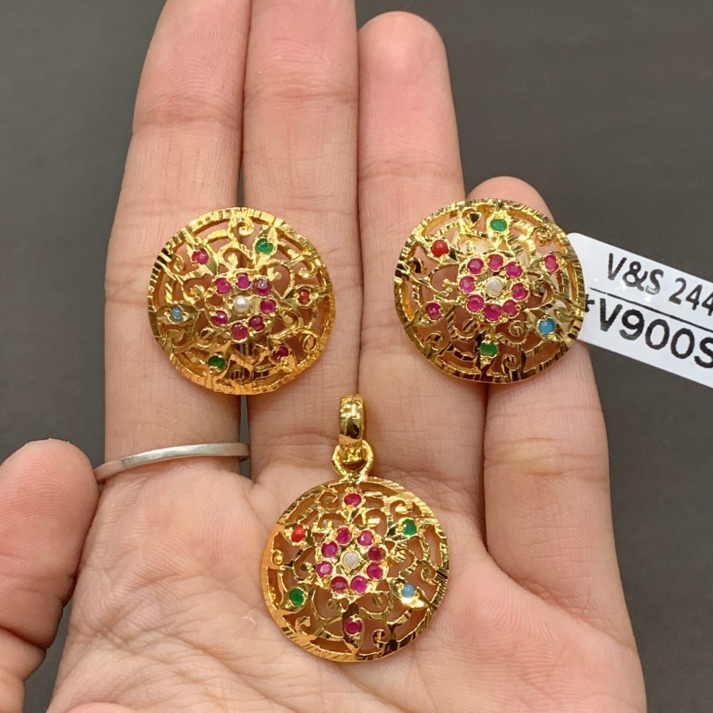 Jadau Pendant Set 563655