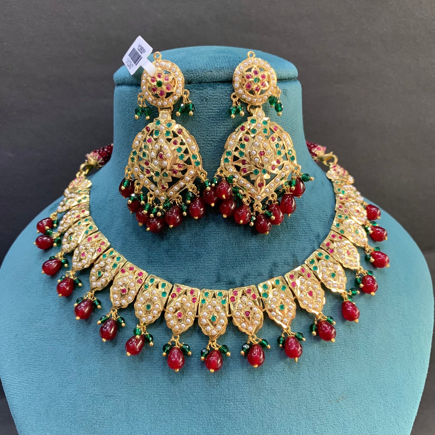 Jadau necklace set 86233
