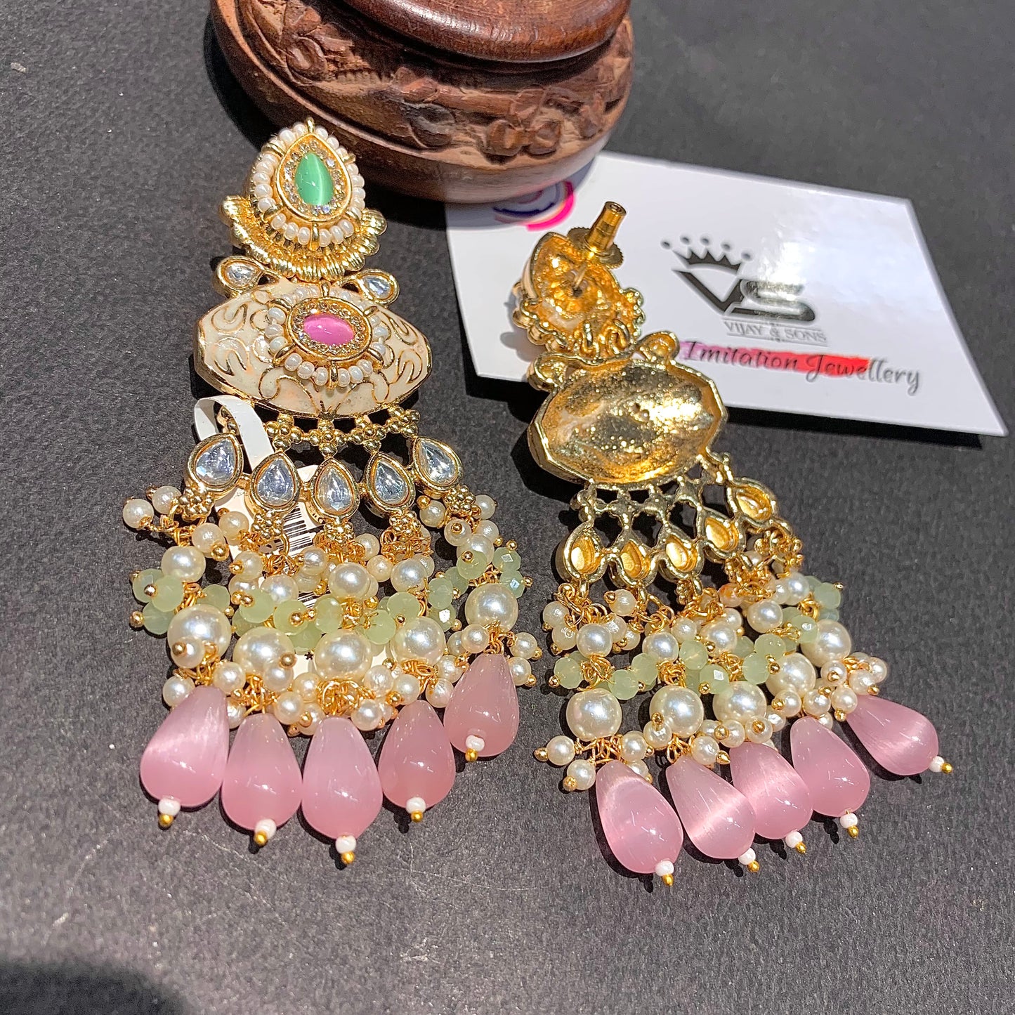 Kundan Earrings 39648