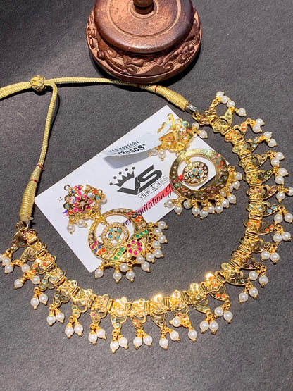 Jadau Necklaces Set 245555