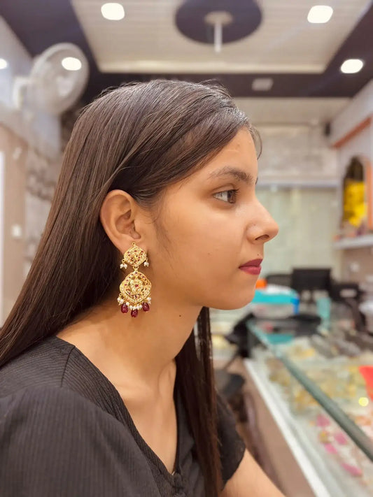 Jadau Earrings 577543