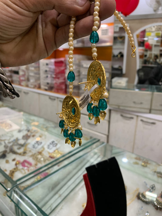 Jadau Maang tikka Earrings 535677