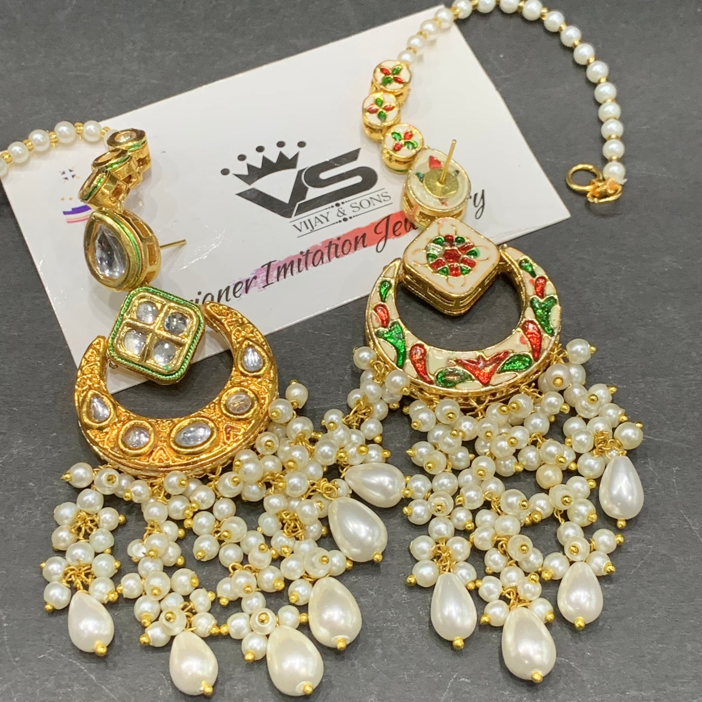 Kundan earrings 3344